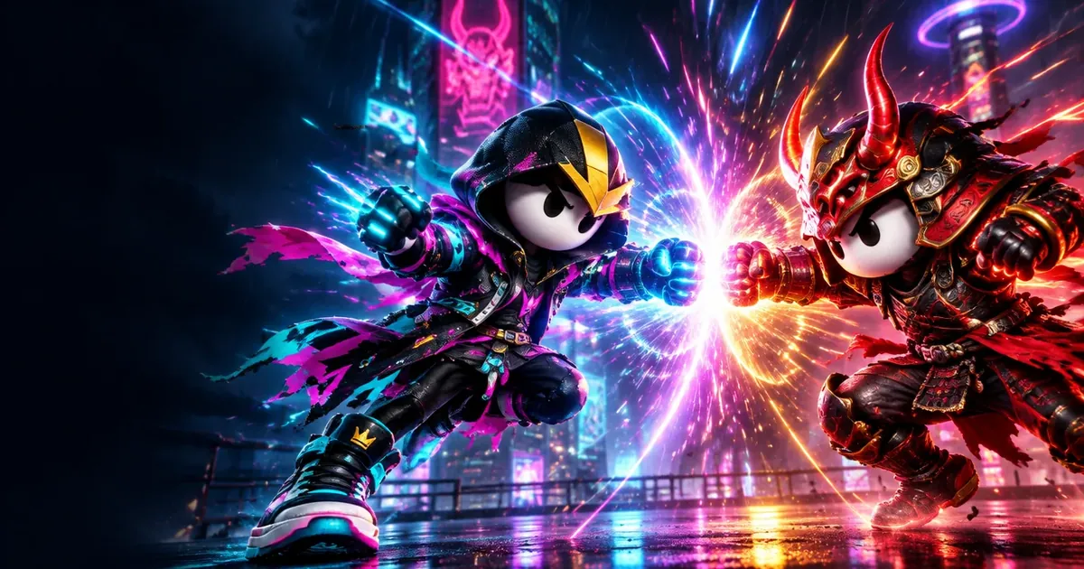 OBRA Fighters, a fighting game built in about a week with an AI-accelerated method (© Alexandro Buggero)